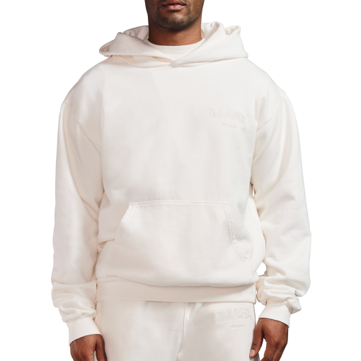 Varsity Logo Hoodie in Moonbeam. XS - Image 6