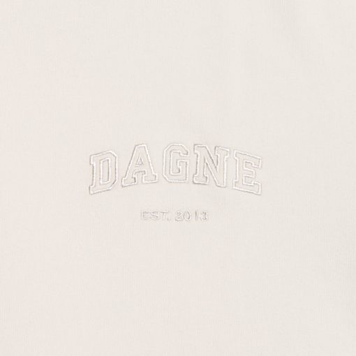 Varsity Logo T-shirt in Moonbeam. Medium - Image 4