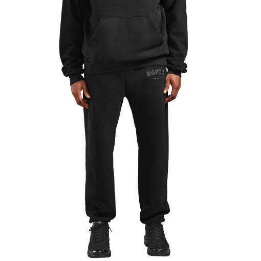 Varsity Logo Sweatpants in Onyx. Medium - Image 6