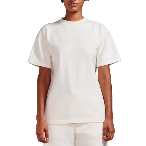 Varsity Logo T-shirt in Moonbeam. Medium - Image 6