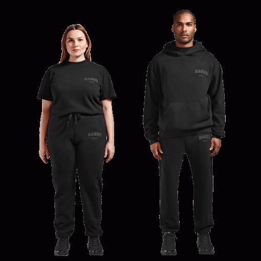 Varsity Logo Sweatpants in Onyx. Medium - Image 5